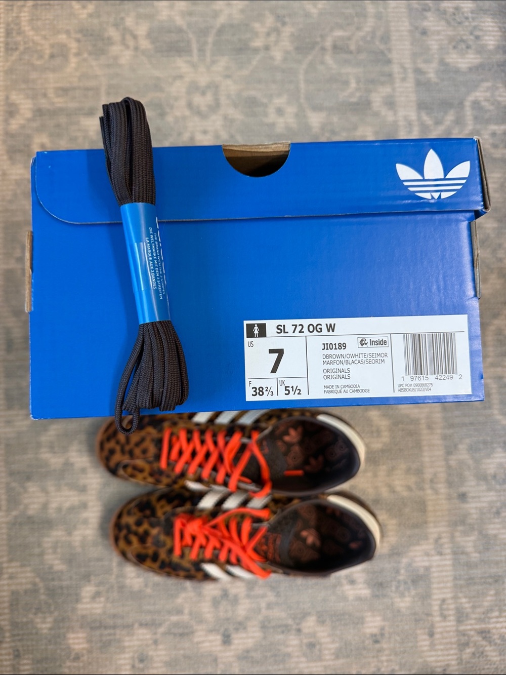 adidas SL 72 Originals Leopard Print Sneakers - Picture 6 of 6